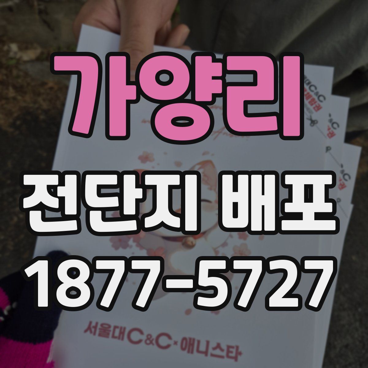 가양리 전단지 배포