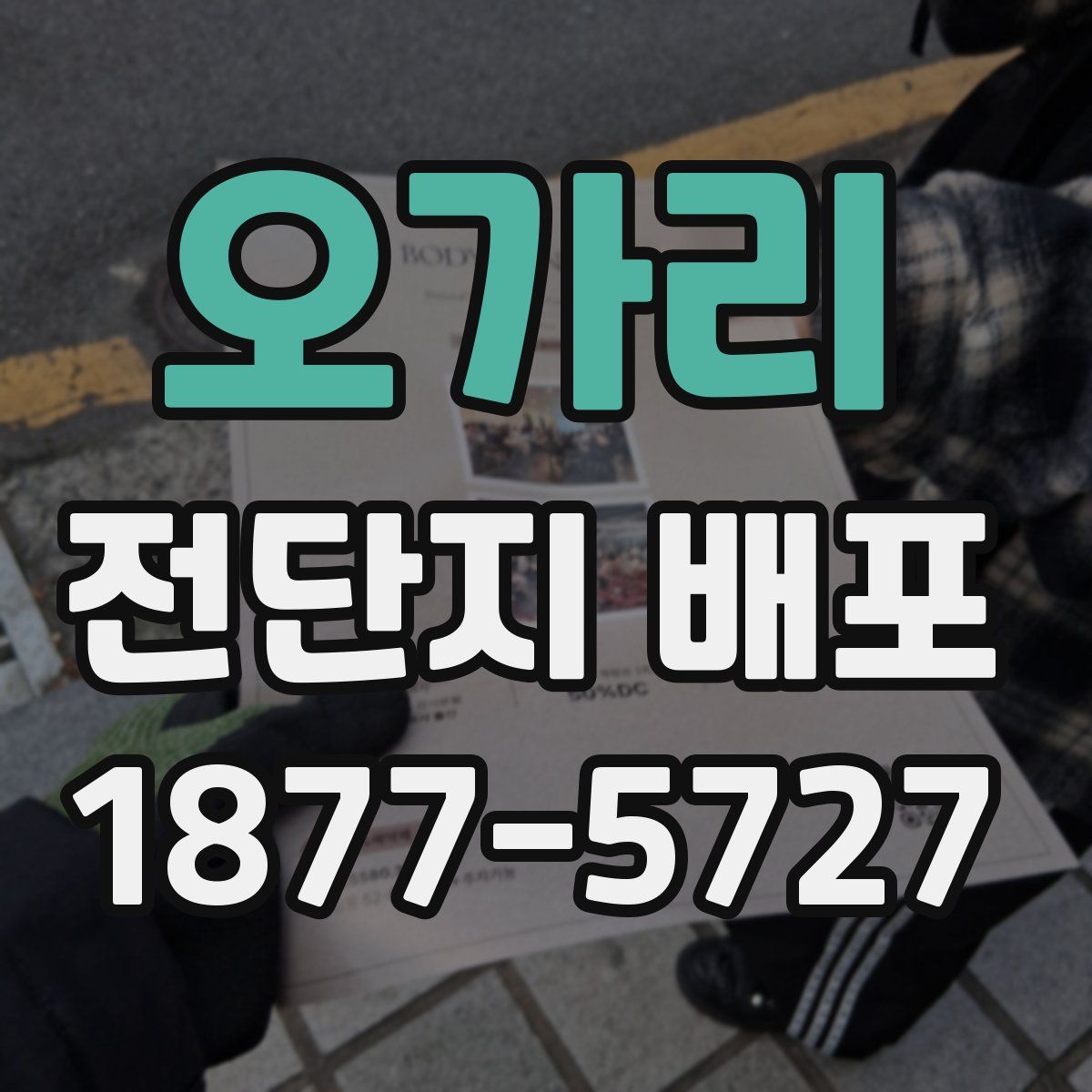 오가리 전단지 배포