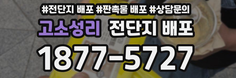 고소성리 전단지 배포