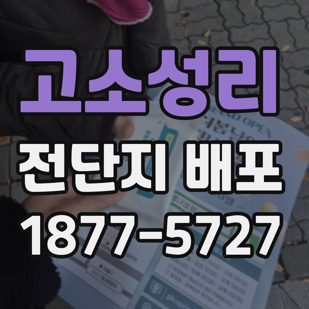 고소성리 전단지 배포