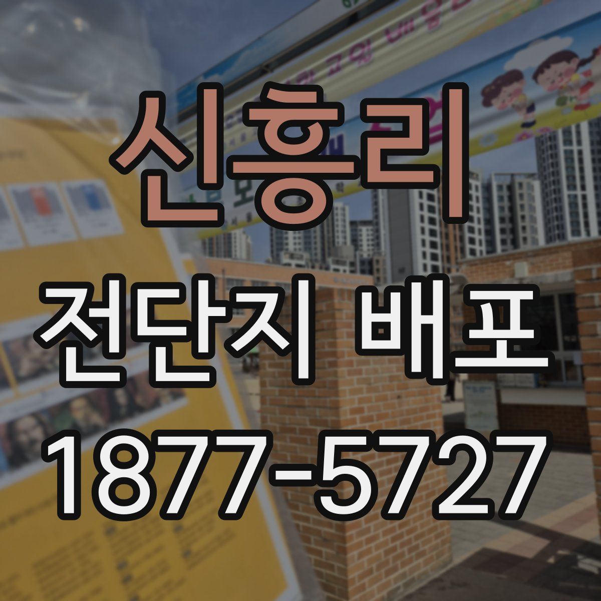 신흥리 전단지 배포