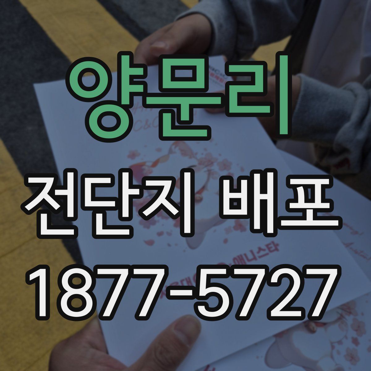 양문리 전단지 배포