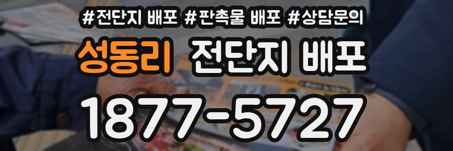 성동리 전단지 배포