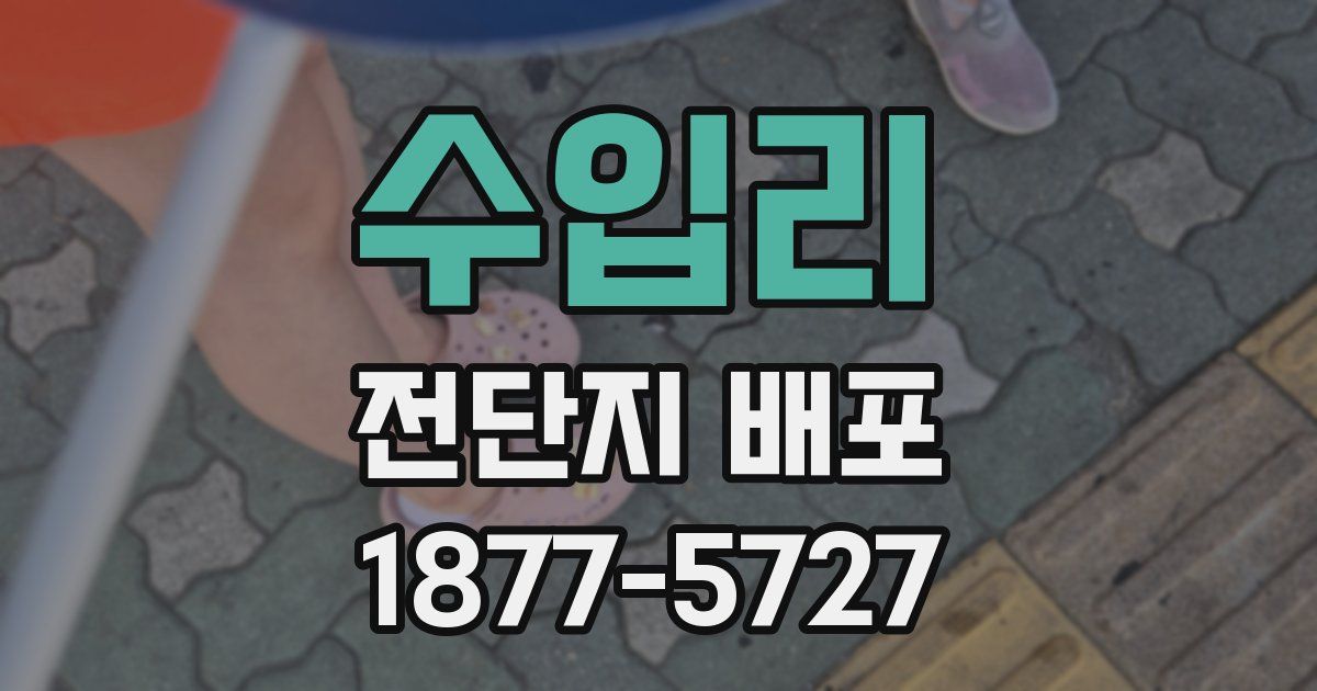 수입리 전단지 배포