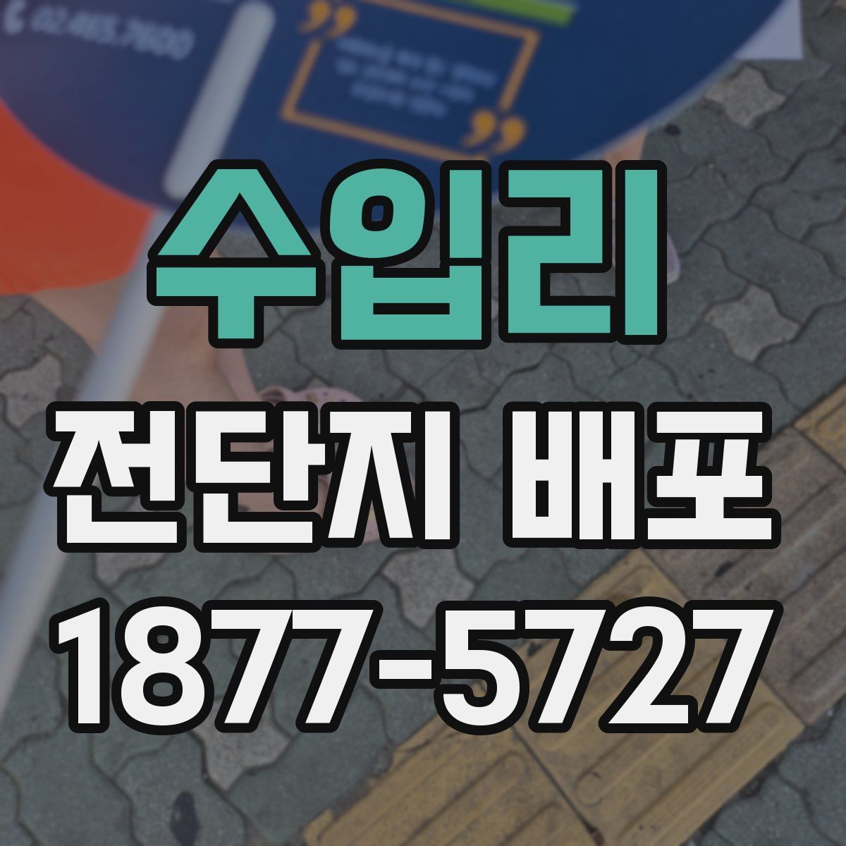 수입리 전단지 배포