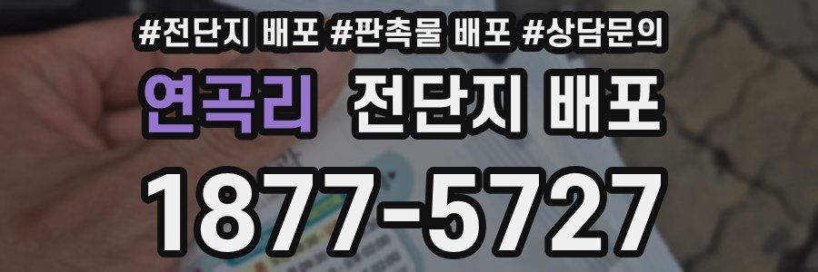 연곡리 전단지 배포