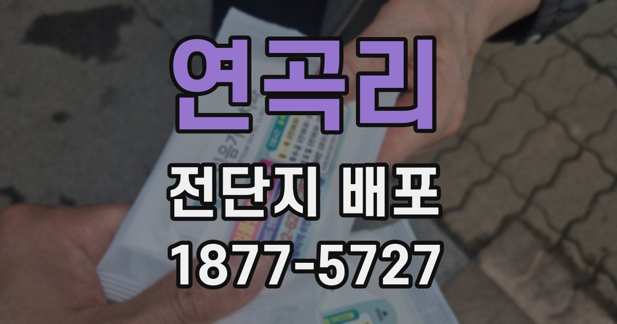 연곡리 전단지 배포