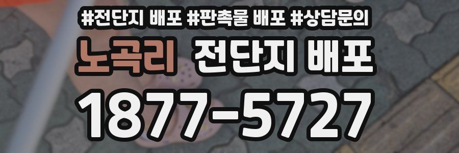 노곡리 전단지 배포