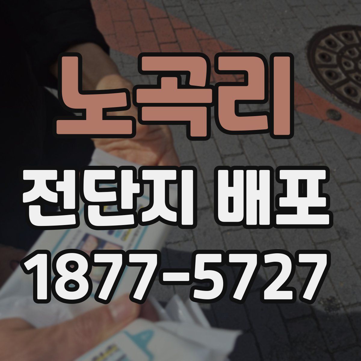 노곡리 전단지 배포
