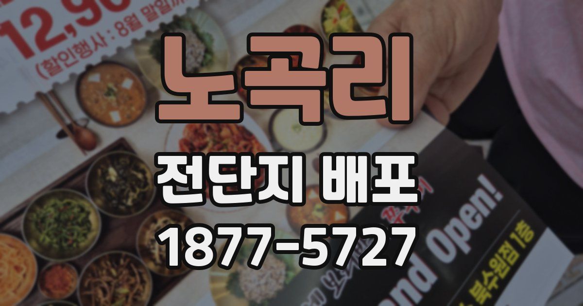 노곡리 전단지 배포