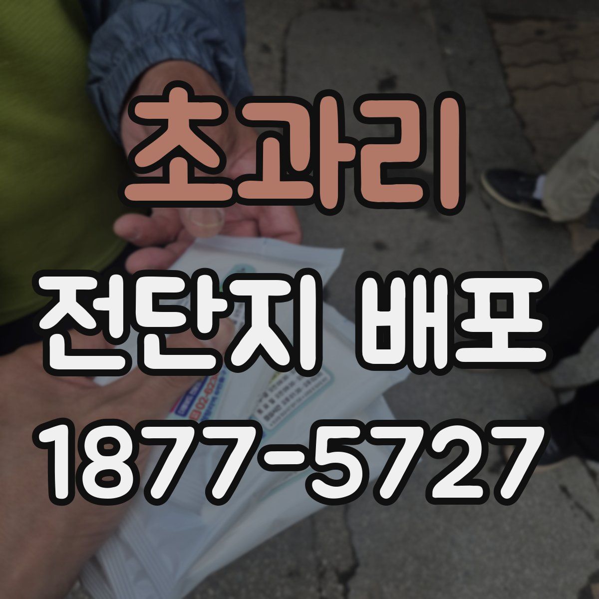 초과리 전단지 배포
