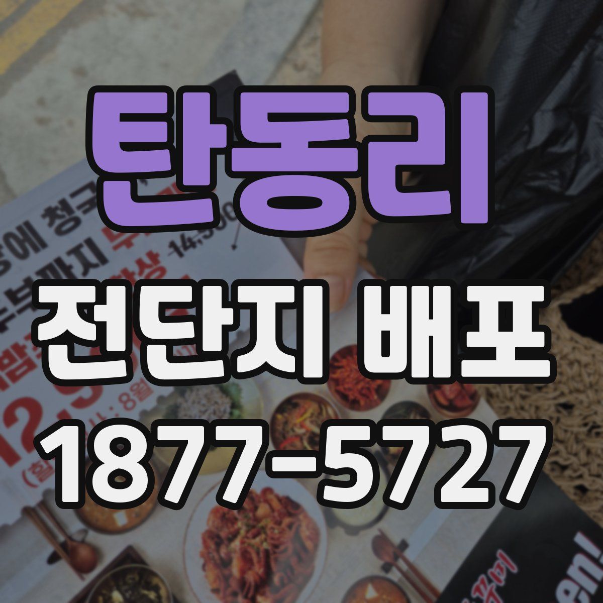 탄동리 전단지 배포