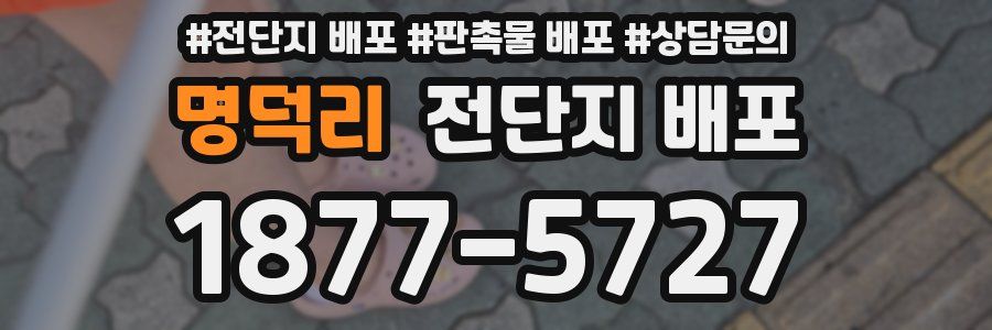 명덕리 전단지 배포