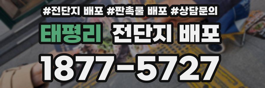 태평리 전단지 배포