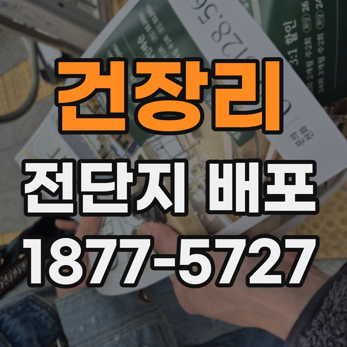 건장리 전단지 배포