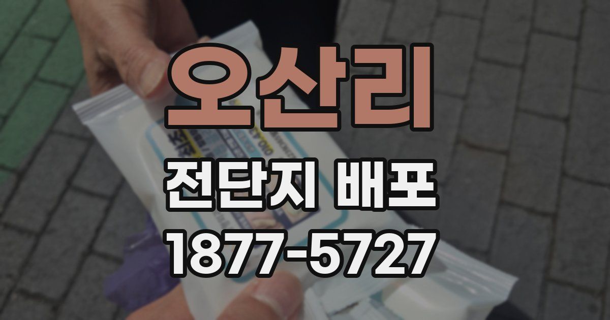 오산리 전단지 배포