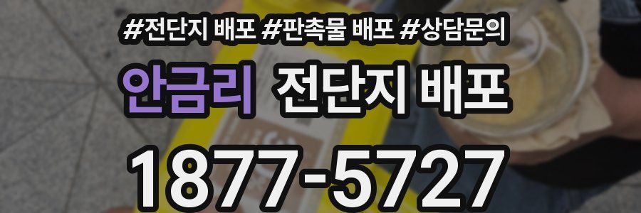 안금리 전단지 배포