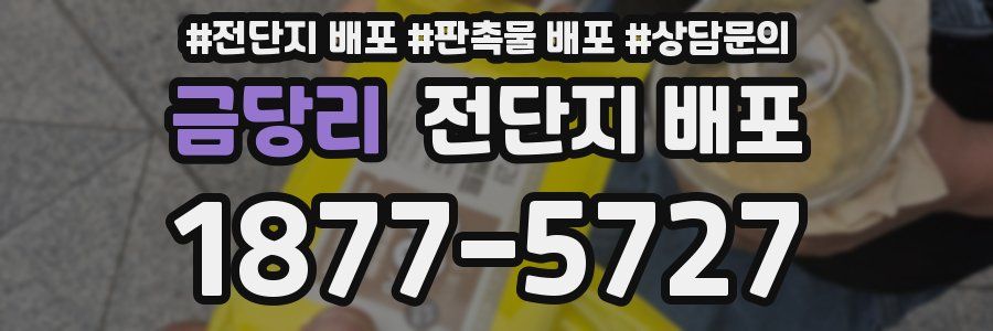 금당리 전단지 배포