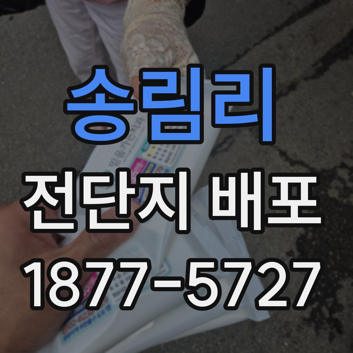 송림리 전단지 배포