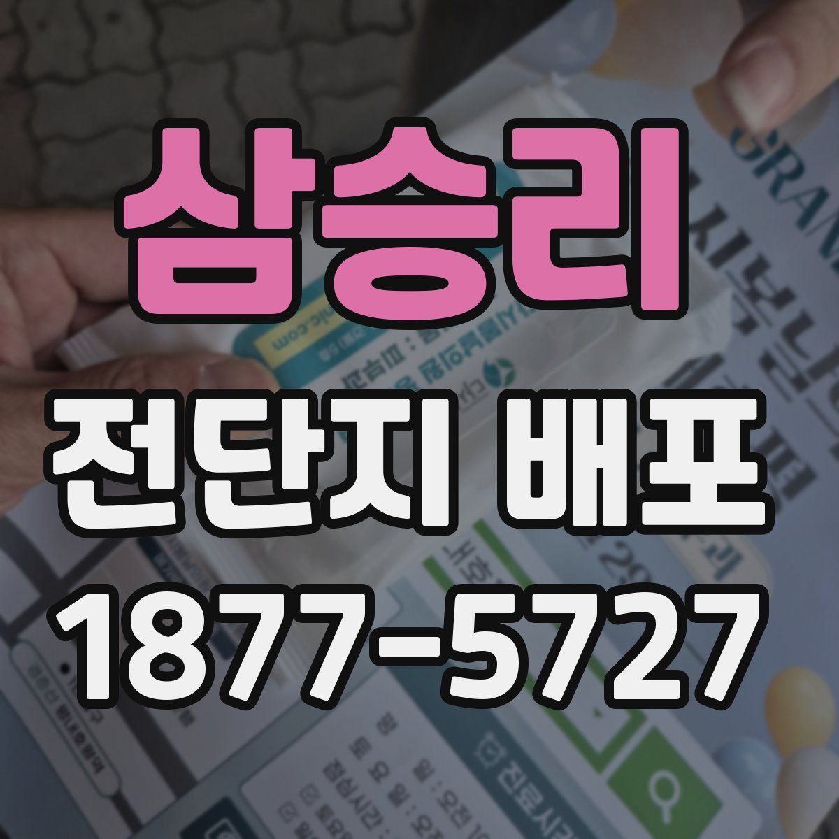 삼승리 전단지 배포