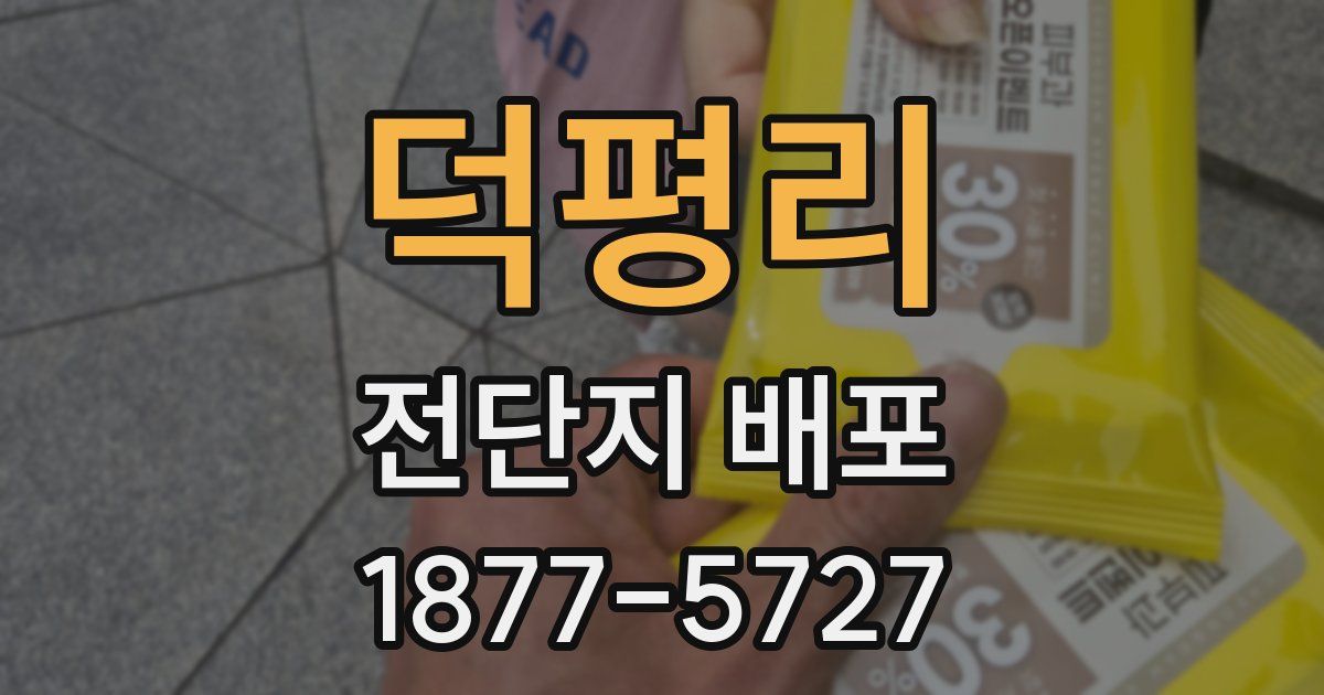 덕평리 전단지 배포