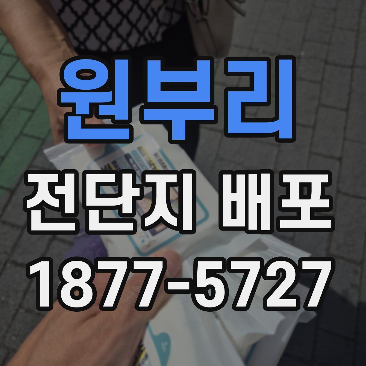 원부리 전단지 배포