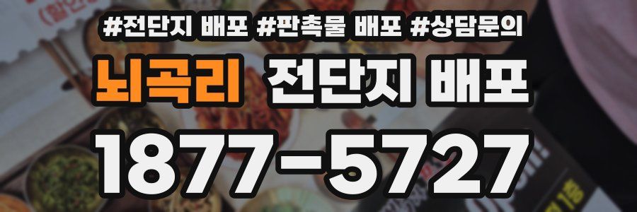 뇌곡리 전단지 배포
