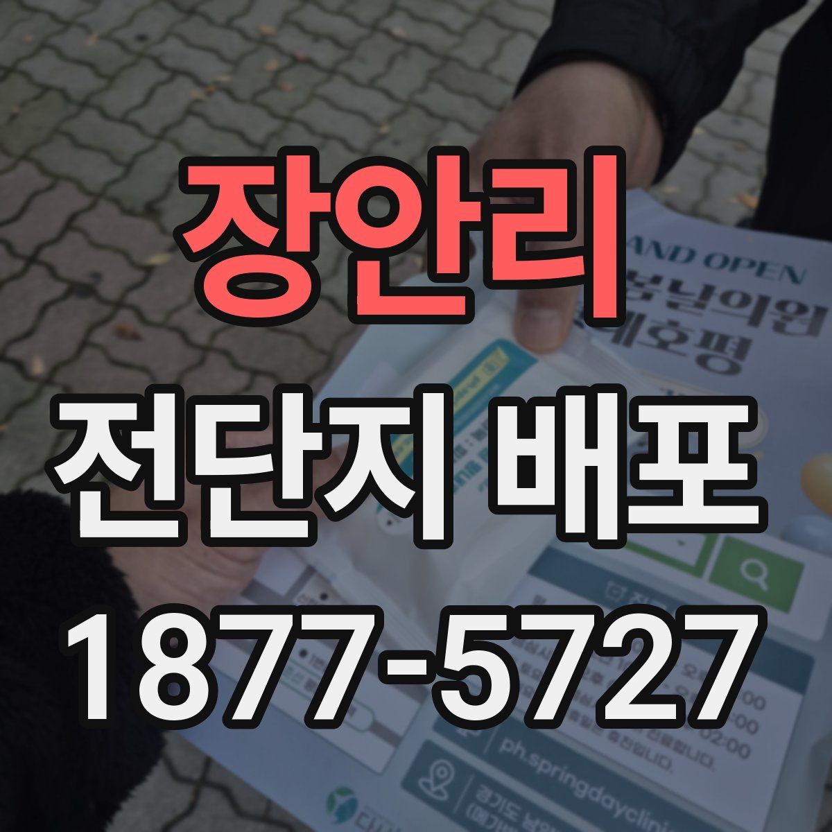 장안리 전단지 배포