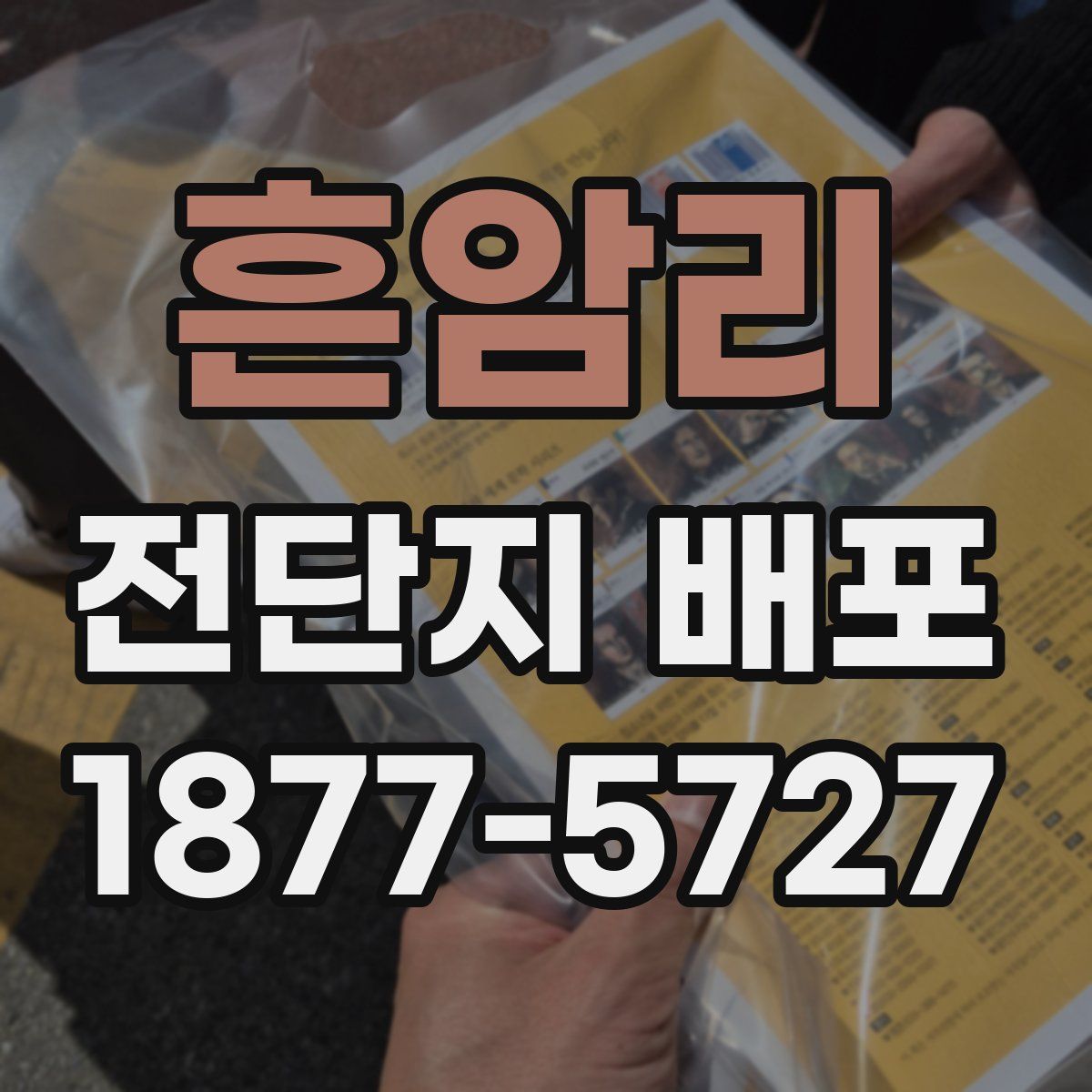 흔암리 전단지 배포