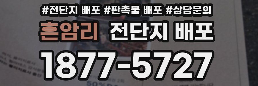 흔암리 전단지 배포