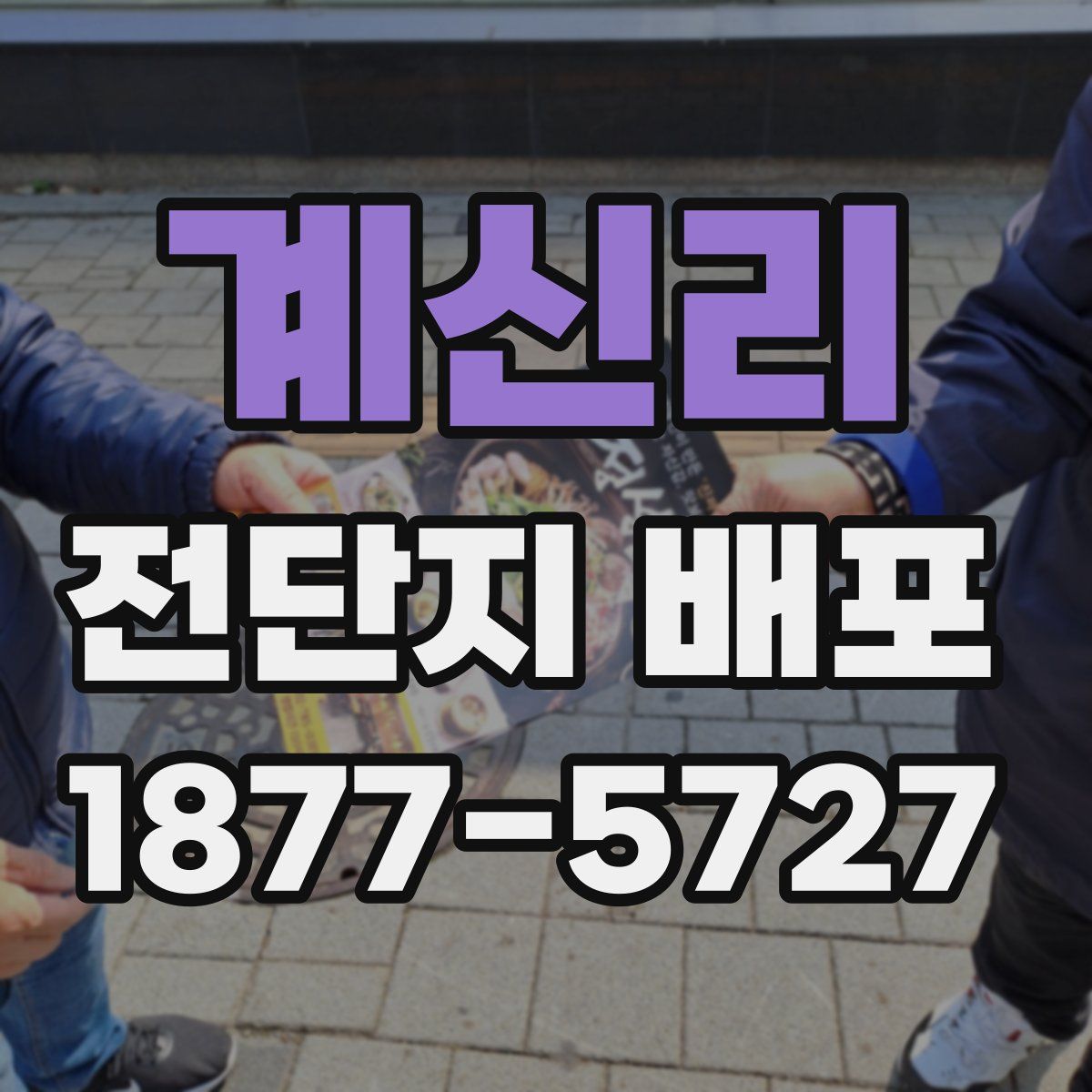 계신리 전단지 배포