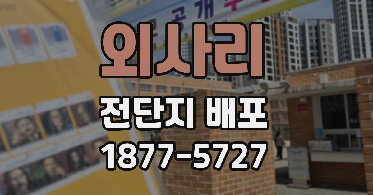 외사리 전단지 배포