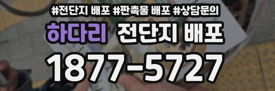 하다리 전단지 배포