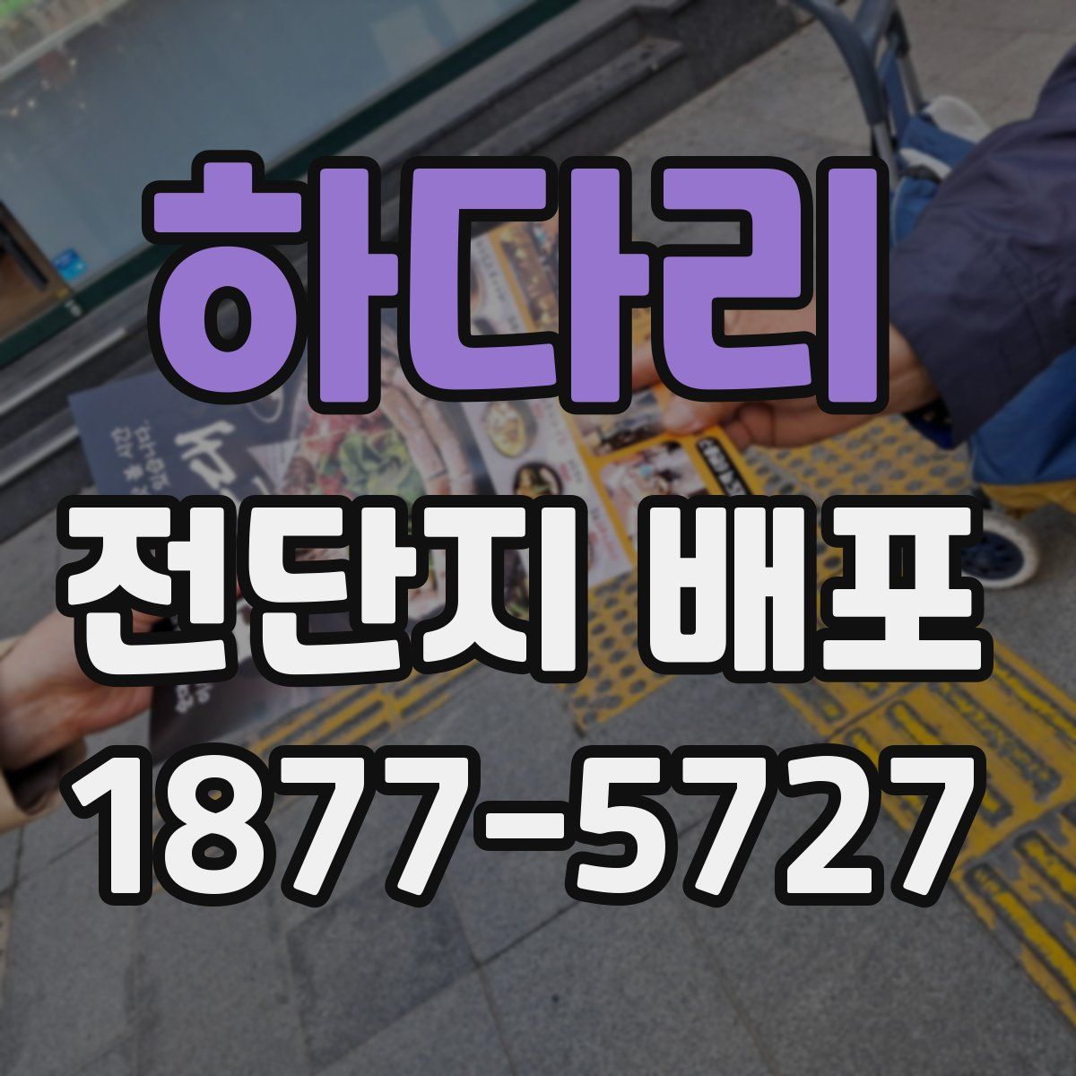 하다리 전단지 배포