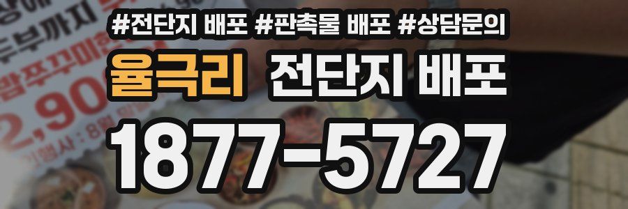 율극리 전단지 배포