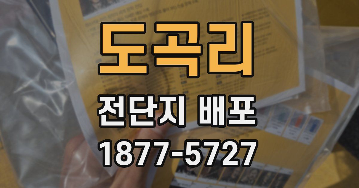 도곡리 전단지 배포