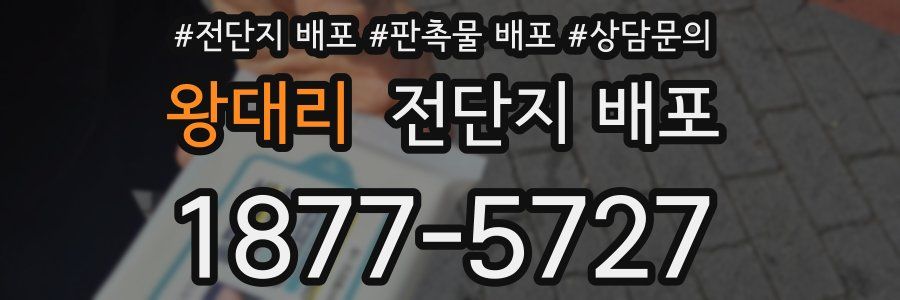 왕대리 전단지 배포