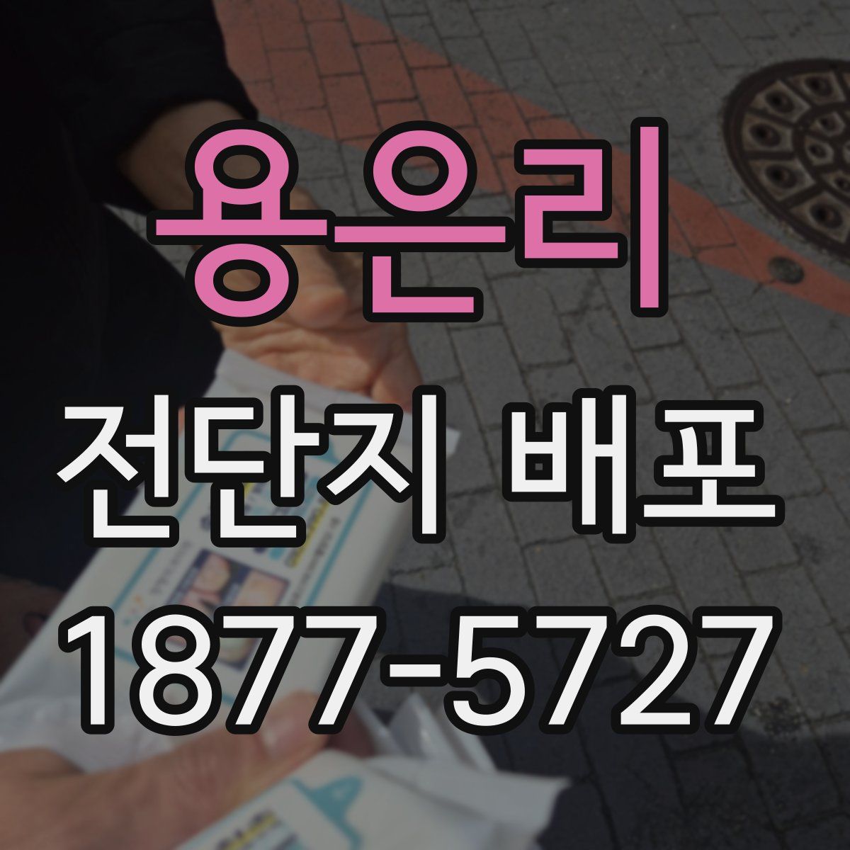 용은리 전단지 배포