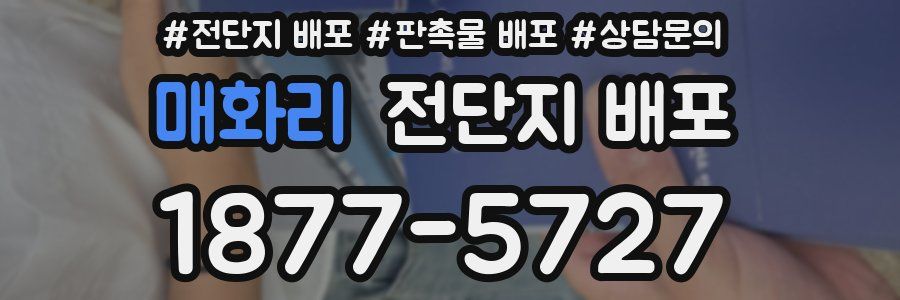 매화리 전단지 배포