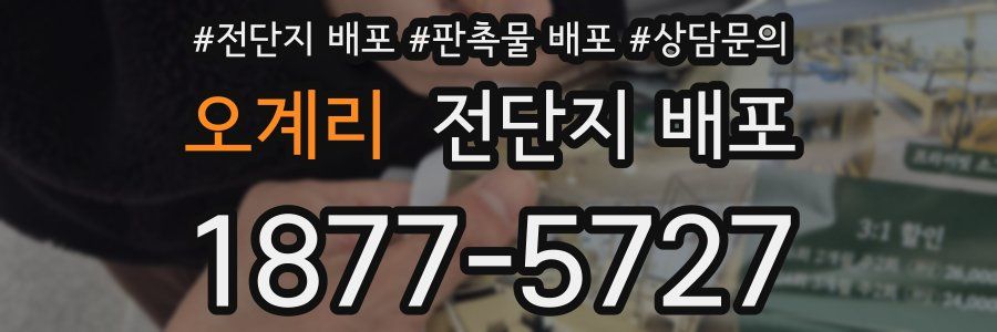 오계리 전단지 배포