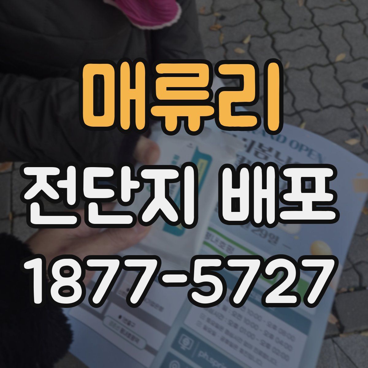 매류리 전단지 배포