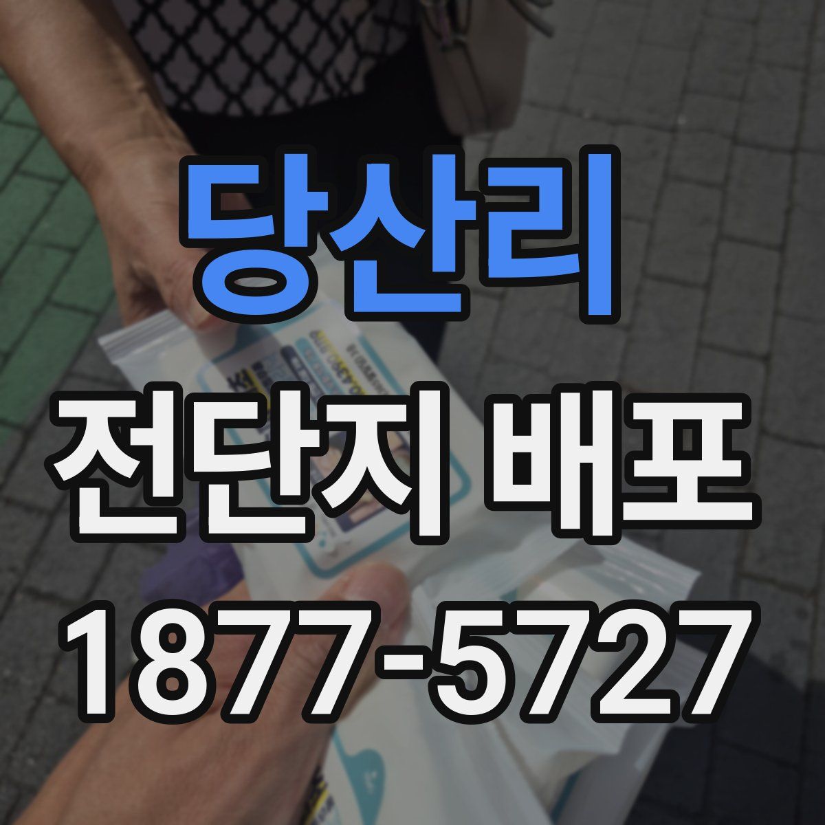 당산리 전단지 배포
