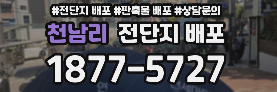 천남리 전단지 배포