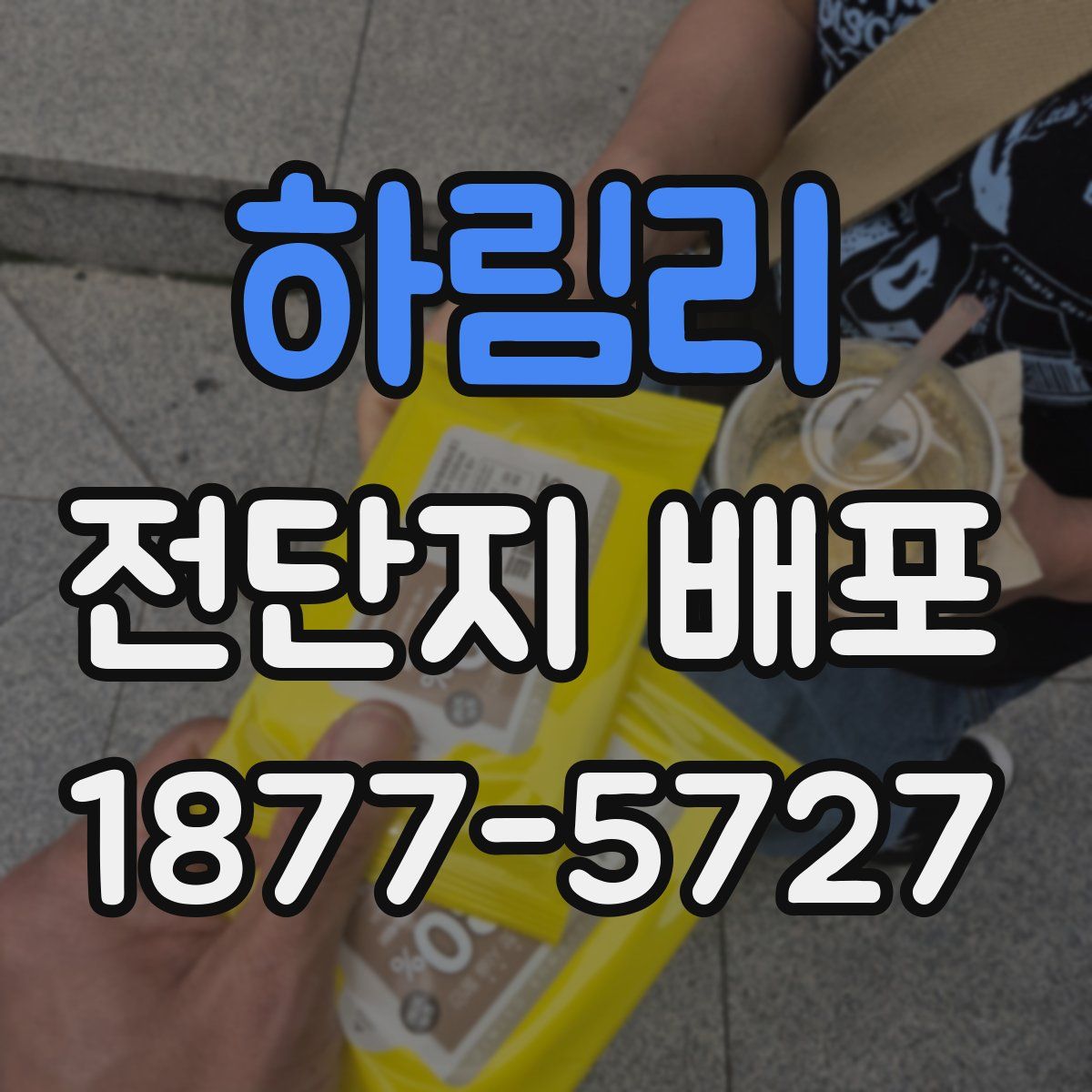 하림리 전단지 배포
