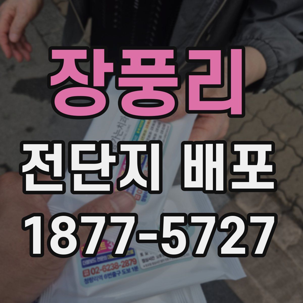 장풍리 전단지 배포
