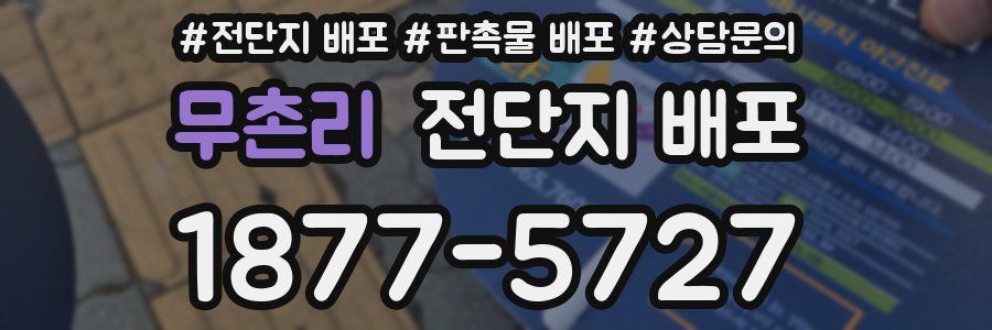 무촌리 전단지 배포