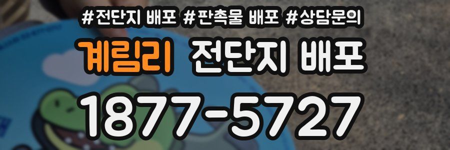 계림리 전단지 배포