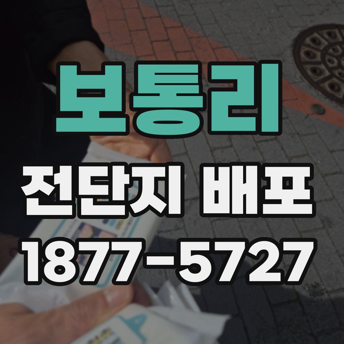 보통리 전단지 배포