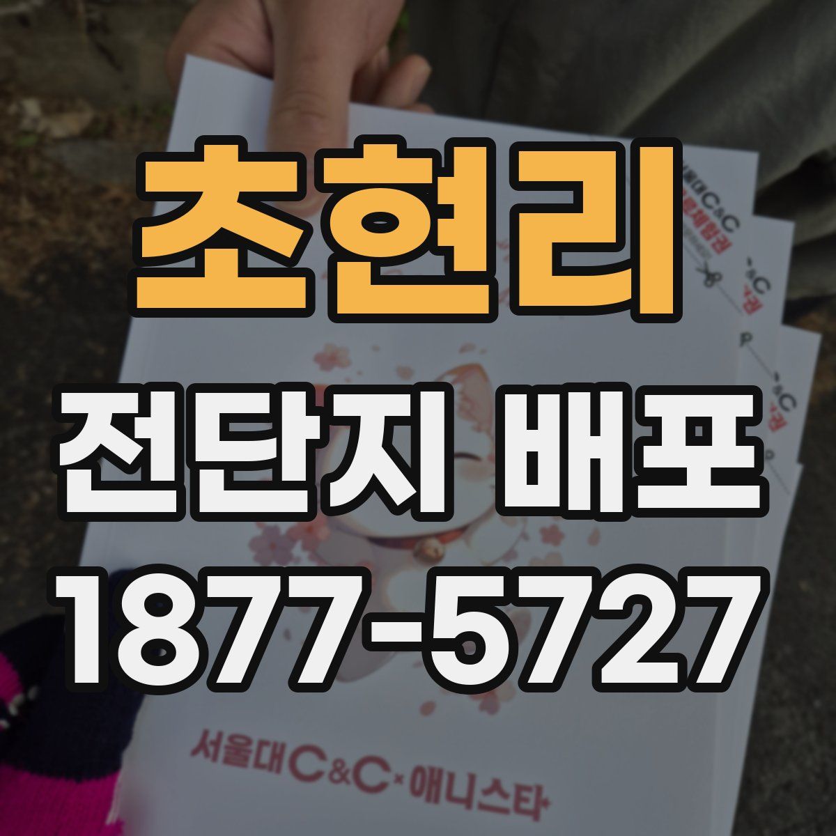 초현리 전단지 배포
