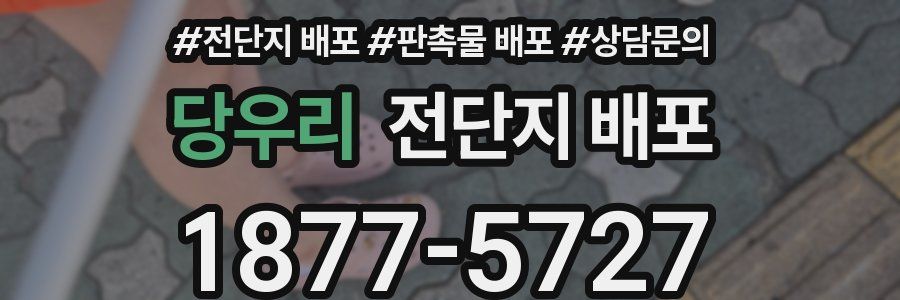 당우리 전단지 배포